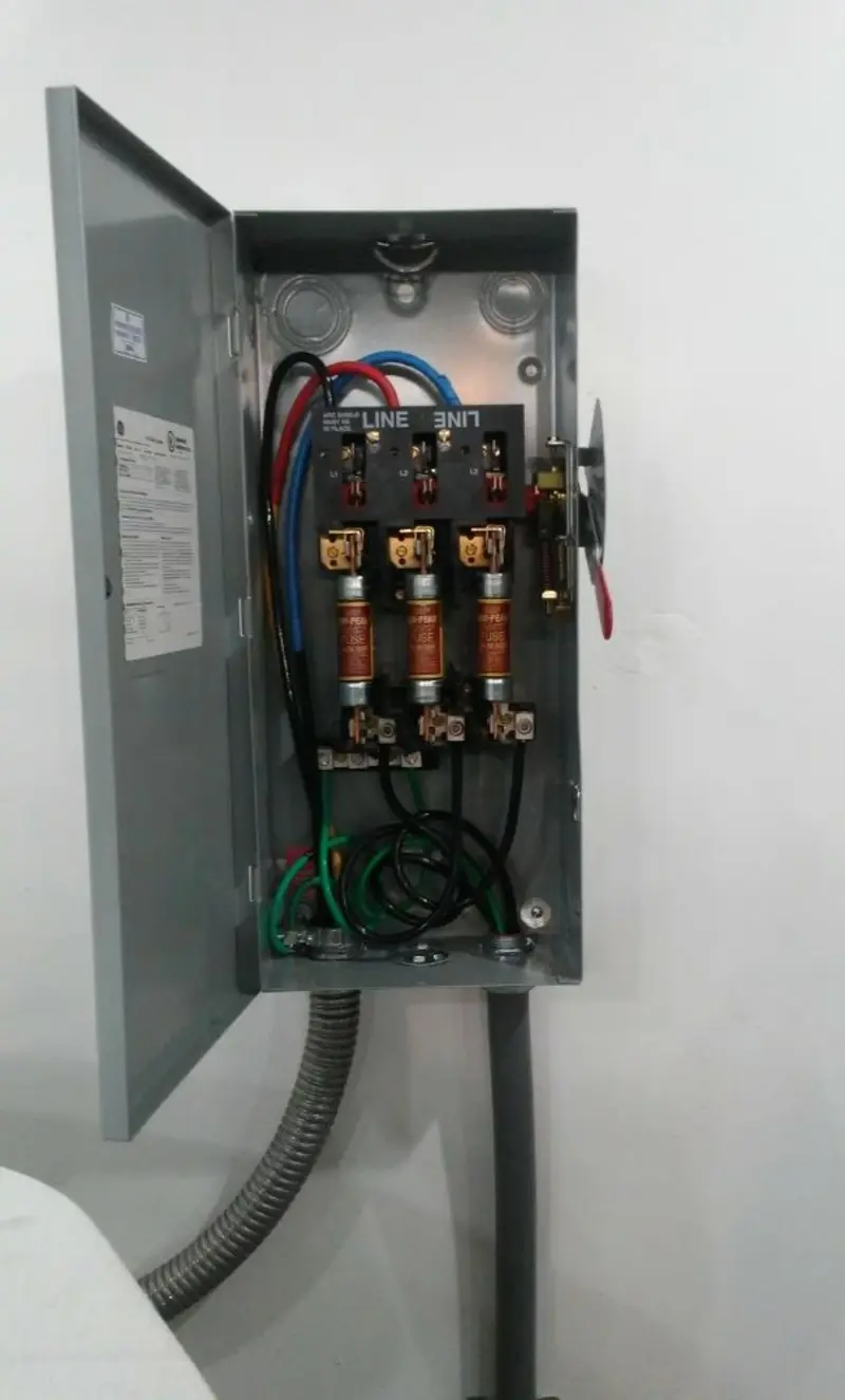 Three-phase disconnect switch installed for Electrical Wiring & Rewiring in Shamokin