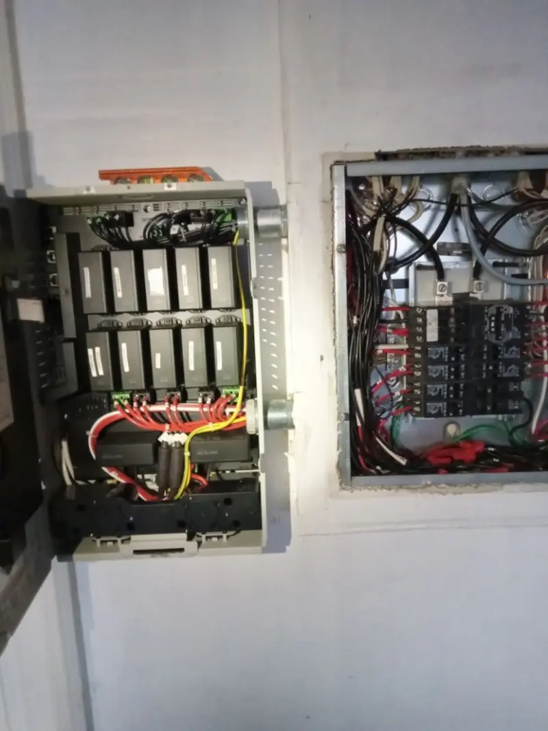 Electrical panel upgrade completed for Security Camera Wiring in Shamokin